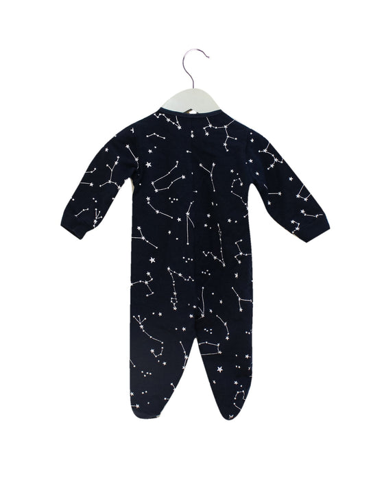 A Navy Onesies from Yellowsub in size 6-12M for neutral. (Back View)
