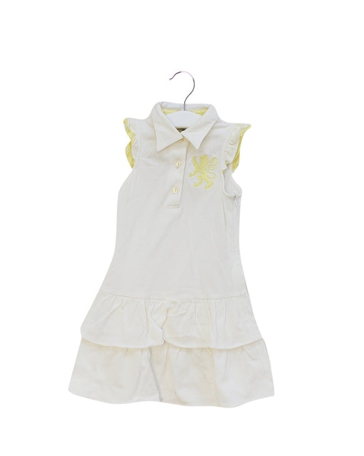A White Sleeveless Dresses from Nicholas & Bears in size 3T for girl. (Front View)