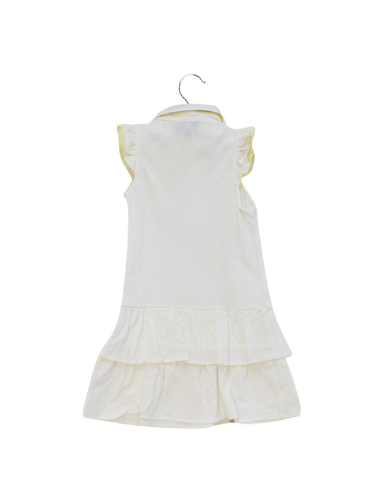 A White Sleeveless Dresses from Nicholas & Bears in size 3T for girl. (Back View)