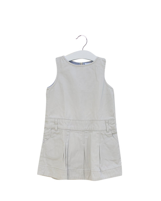 A Grey Sleeveless Dresses from Jacadi in size 3T for girl. (Front View)
