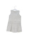 A Grey Sleeveless Dresses from Jacadi in size 3T for girl. (Back View)