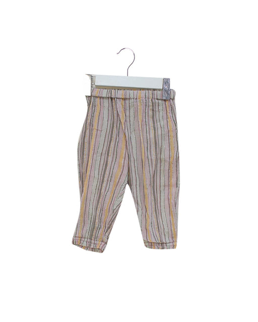 A Pink Casual Pants from Bonton in size 3-6M for girl. (Front View)