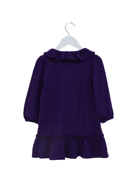 A Purple Long Sleeve Dresses from Ralph Lauren in size 18-24M for girl. (Back View)