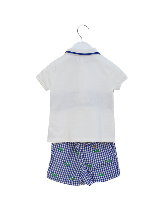 A White Short Sleeve Polos from Ralph Lauren in size 6-12M for boy. (Back View)
