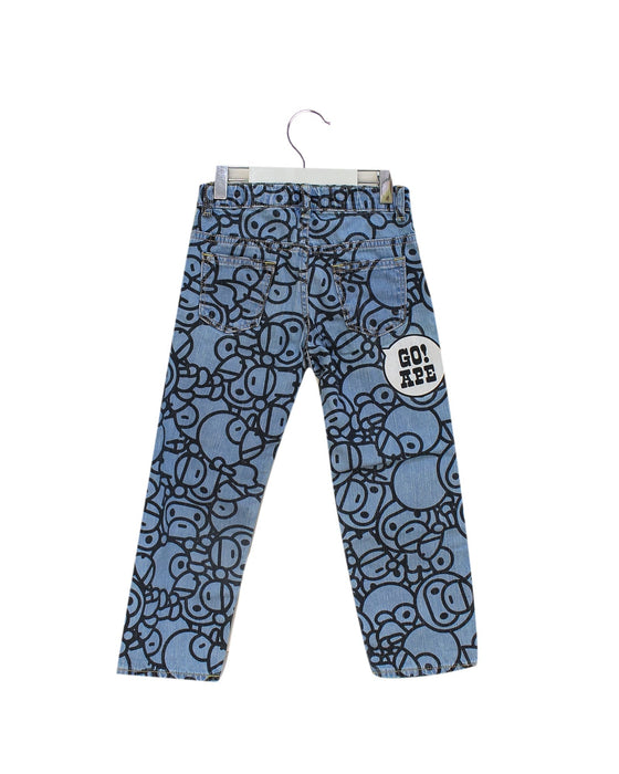 A Blue Jeans from BAPE KIDS in size 4T for boy. (Back View)
