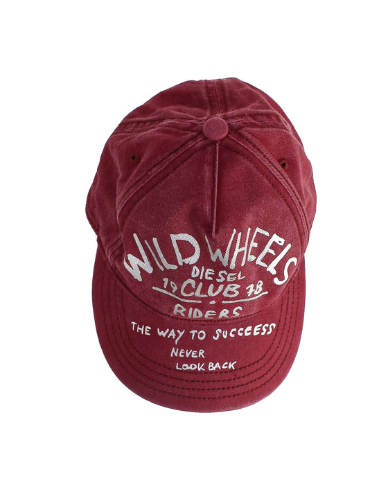 A Burgundy Hats Beanies & Caps from Diesel in size O/S for boy. (Front View)