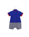 A Blue Short Sleeve Rompers from Mides in size 3-6M for boy. (Back View)
