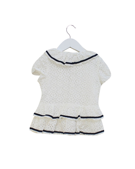 A White Short Sleeve Tops from Nicholas & Bears in size 4T for girl. (Back View)