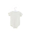 A White Short Sleeve Bodysuits from Miniclasix in size 3-6M for boy. (Back View)