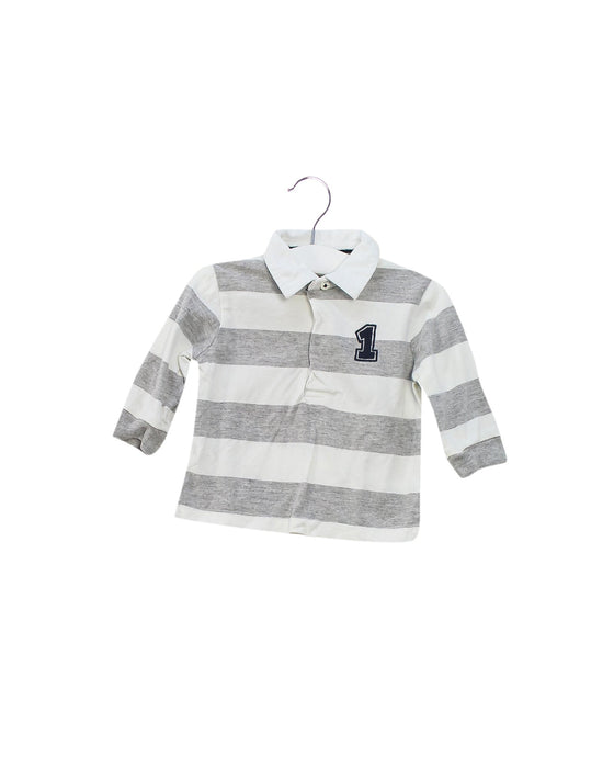 A Grey Long Sleeve Tops from Bout'Chou in size 3-6M for boy. (Front View)