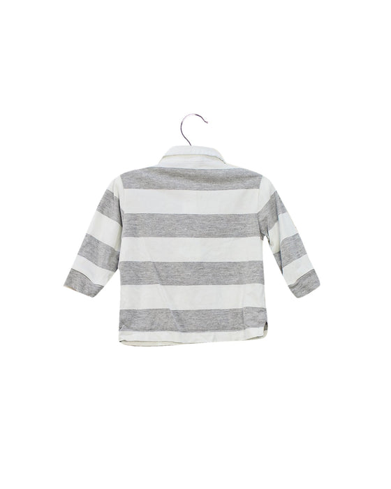 A Grey Long Sleeve Tops from Bout'Chou in size 3-6M for boy. (Back View)