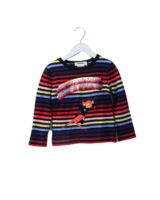 A Multicolour Long Sleeve Tops from Rykiel Enfant in size 4T for girl. (Front View)