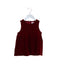 A Burgundy Sleeveless Dresses from Kingkow in size 6-12M for girl. (Front View)
