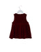 A Burgundy Sleeveless Dresses from Kingkow in size 6-12M for girl. (Back View)