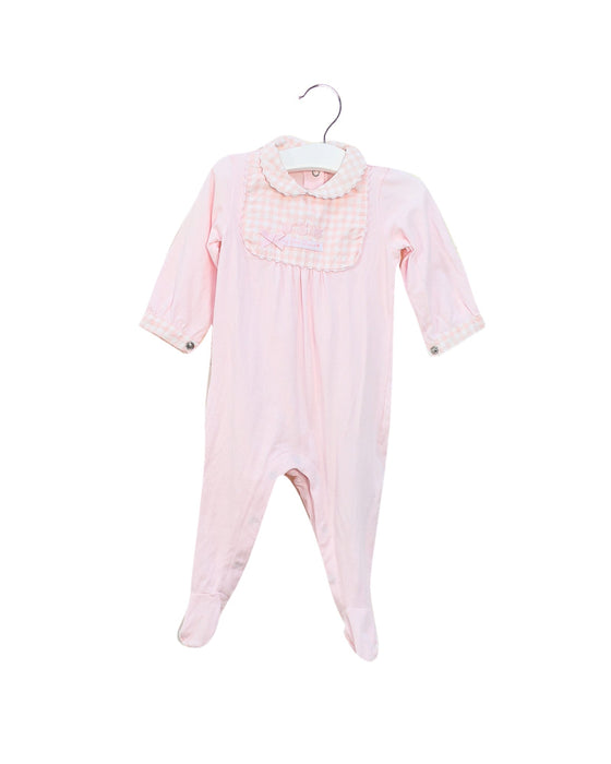 A Pink Long Sleeve Jumpsuits from Chicco in size 3-6M for girl. (Front View)