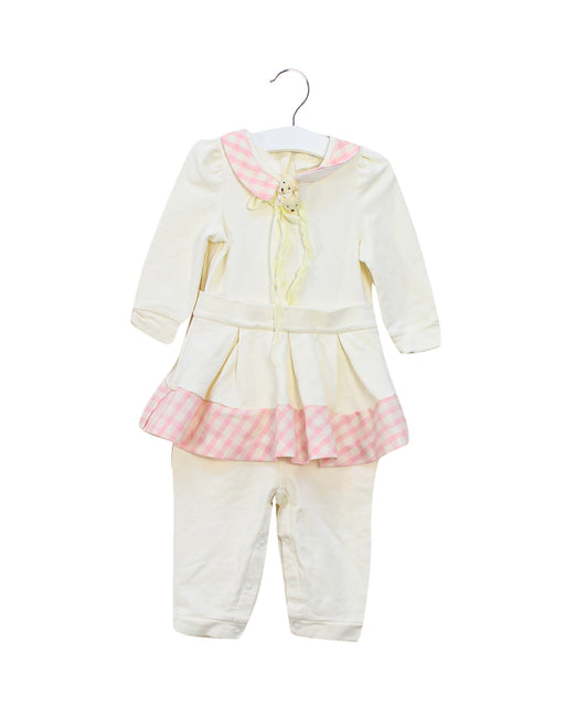 A White Long Sleeve Jumpsuits from Nicholas & Bears in size 6-12M for girl. (Front View)