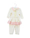 A White Long Sleeve Jumpsuits from Nicholas & Bears in size 6-12M for girl. (Front View)