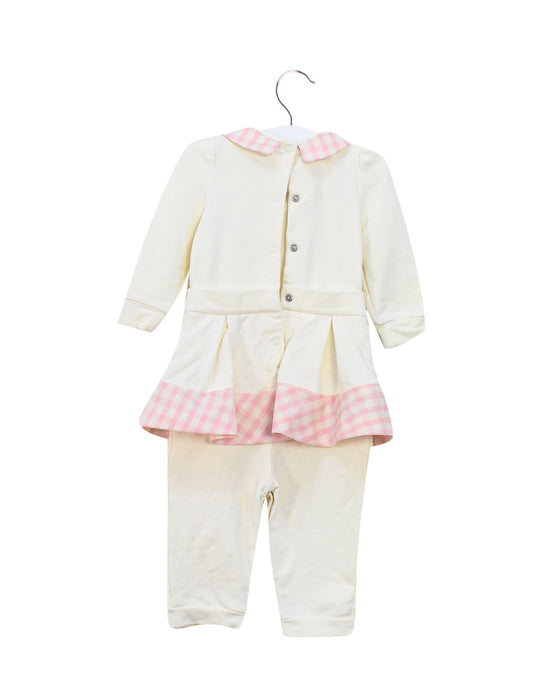 A White Long Sleeve Jumpsuits from Nicholas & Bears in size 6-12M for girl. (Back View)