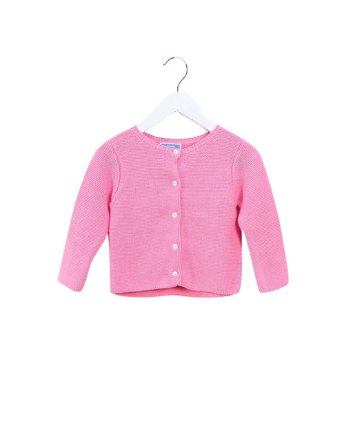A Pink Cardigans from Jacadi in size 6-12M for girl. (Front View)