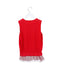A Red Sweater Vests from Ferrari in size 10Y for girl. (Back View)
