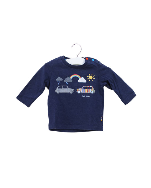 A Navy Long Sleeve Tops from Paul Smith in size 0-3M for boy. (Front View)