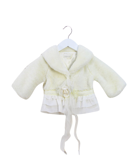 A White Puffer/Quilted Jackets from Nicholas & Bears in size 2T for girl. (Front View)