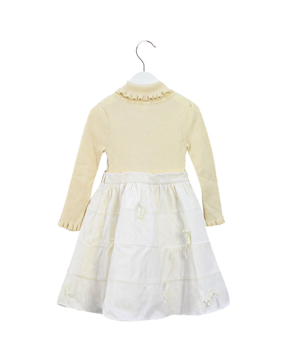 A Beige Sweater Dresses from Nicholas & Bears in size 2T for girl. (Back View)