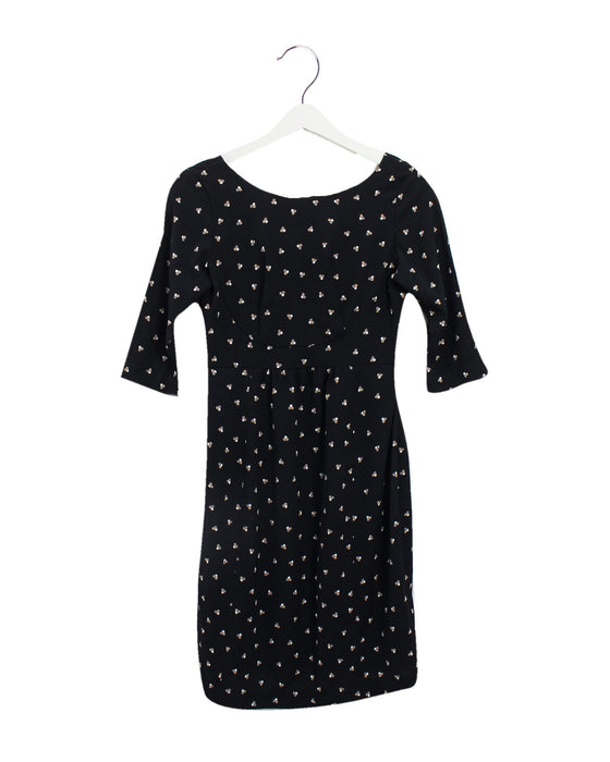 A Black Short Sleeve Dresses from Seraphine in size XS for maternity. (Front View)