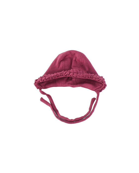 A Burgundy Beanies from Kate Quinn in size 0-3M for girl. (Front View)