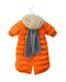 A Orange Snowsuits from 7 A.M. Enfant in size 3-6M for girl. (Back View)