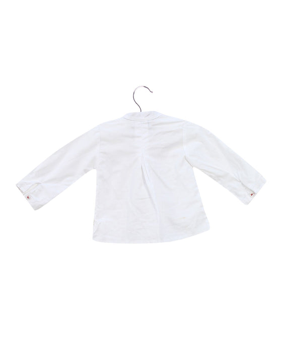A White Shirts from Miranda in size 6-12M for boy. (Back View)
