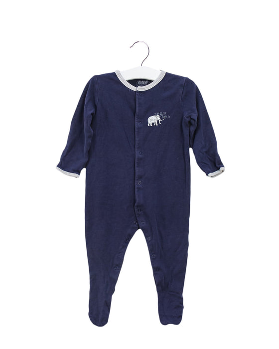 A Navy Long Sleeve Jumpsuits from Mamas & Papas in size 6-12M for boy. (Front View)