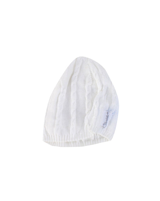 A White Winter Hats from Sterntaler in size 0-3M for neutral. (Front View)
