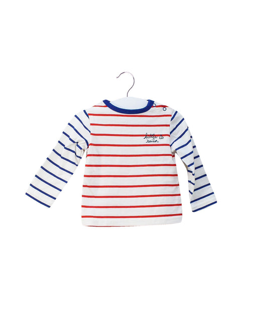 A White Long Sleeve Tops from Cyrillus in size 3-6M for boy. (Front View)