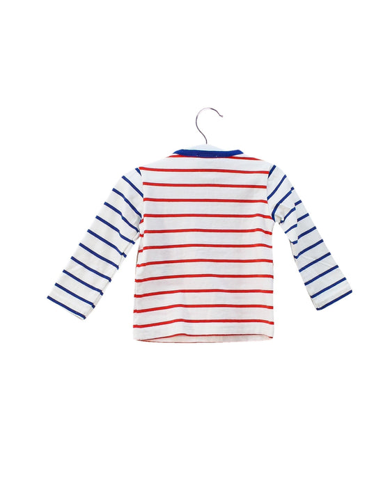 A White Long Sleeve Tops from Cyrillus in size 3-6M for boy. (Back View)