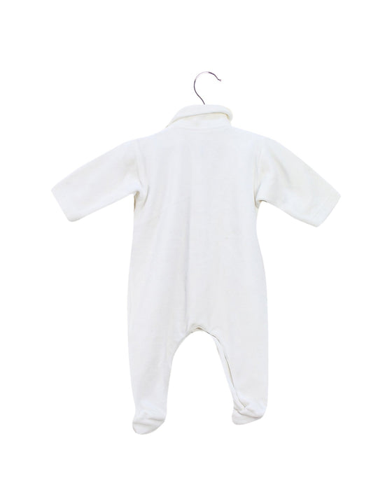 A White Jumpsuits from Petit Bateau in size 0-3M for boy. (Back View)