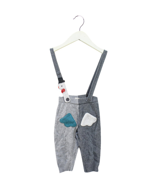 A Grey Long Overalls from CIGOGNE Bébé in size 6-12M for boy. (Front View)