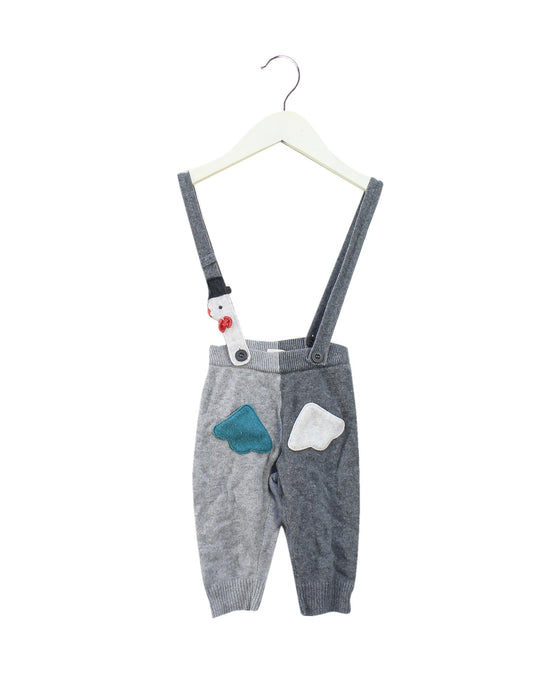 A Grey Long Overalls from CIGOGNE Bébé in size 6-12M for boy. (Front View)