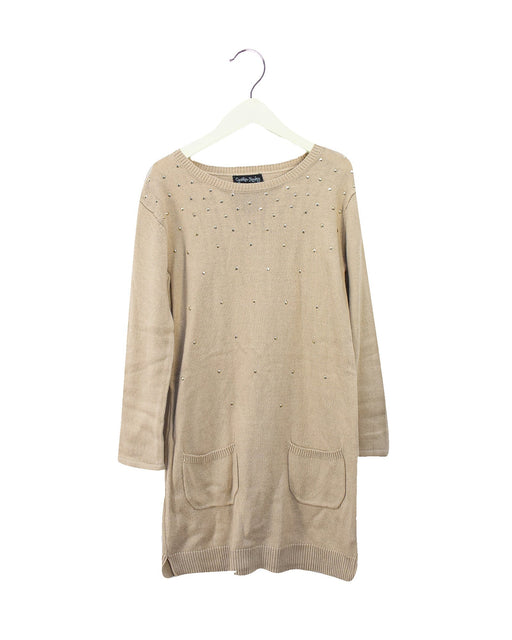 A Beige Sweater Dresses from Cynthia Rowley in size 5T for girl. (Front View)