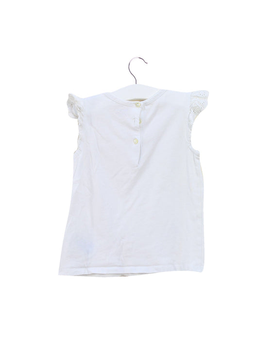 A White Sleeveless Dresses from Ralph Lauren in size 12-18M for girl. (Back View)