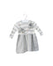 A Grey Long Sleeve Dresses from Bonnie Baby in size 3-6M for girl. (Front View)