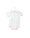 A Pink Short Sleeve Bodysuits from Armani in size 6-12M for girl. (Front View)