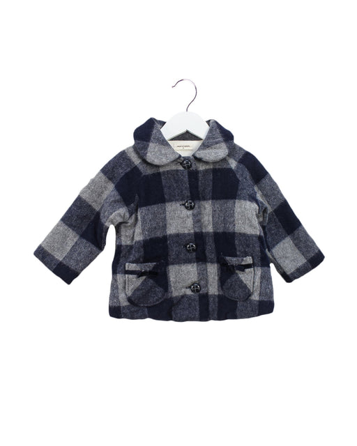 A Navy Coats from Sense of Wonder in size 18-24M for girl. (Front View)