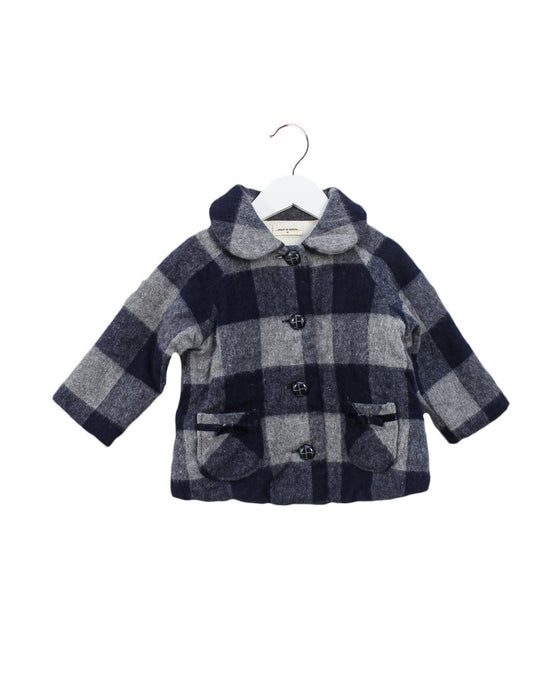 A Navy Coats from Sense of Wonder in size 18-24M for girl. (Front View)
