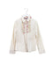 A Ivory Shirts from Monnalisa in size 5T for girl. (Front View)