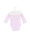 A Gold Long Sleeve Bodysuits from Baby Boden in size 0-3M for girl. (Back View)
