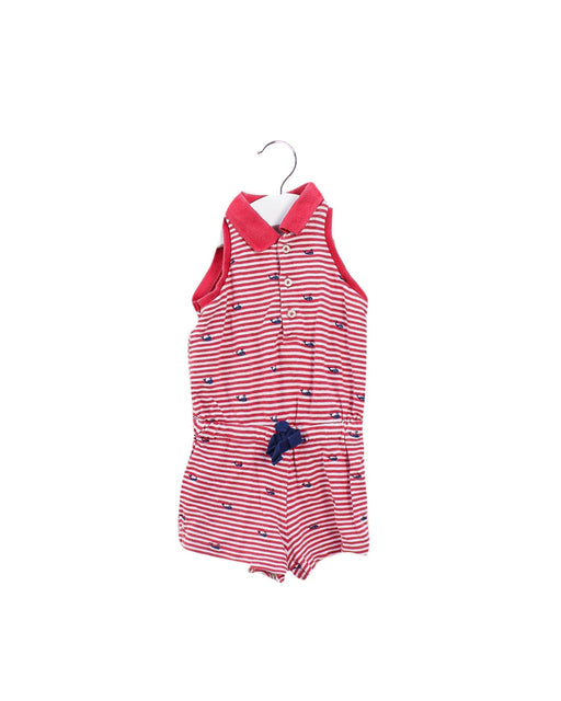 A Red Rompers from Ralph Lauren in size 3-6M for girl. (Front View)