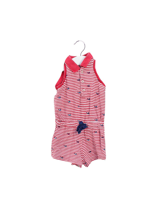 A Red Rompers from Ralph Lauren in size 3-6M for girl. (Front View)