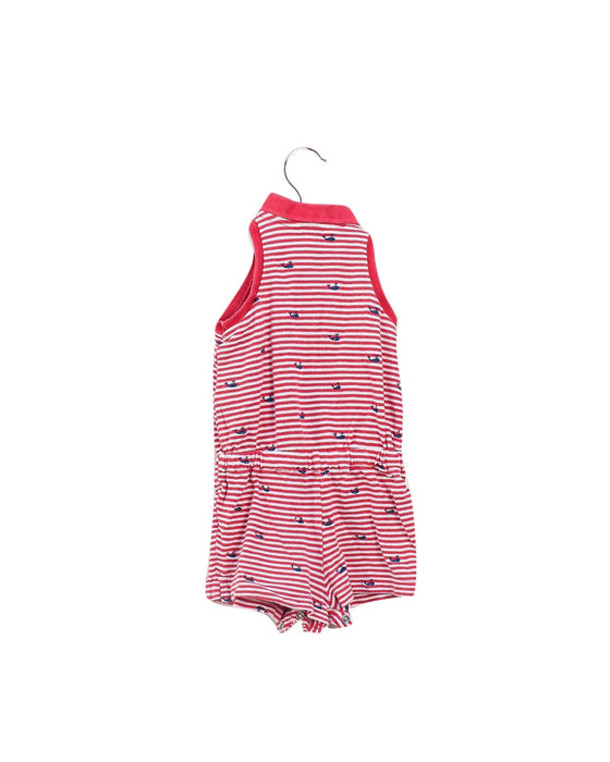 A Red Rompers from Ralph Lauren in size 3-6M for girl. (Back View)