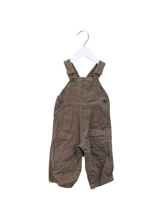 A Brown Long Overalls from Bonpoint in size 6-12M for boy. (Front View)